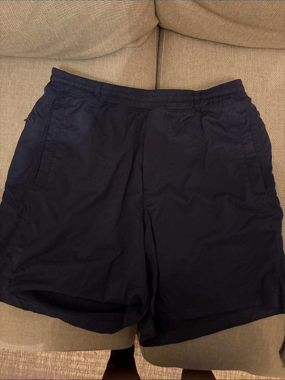 Birddogs Shorts Boom For Your Boomstick Navy Blue Lined Mens Large